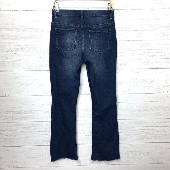 Venus Women's Jeans Boot Cut Stretch Fray Hems size 6L length 29" - Picture 2 of 8